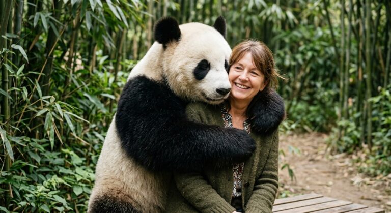 Sarılan Panda